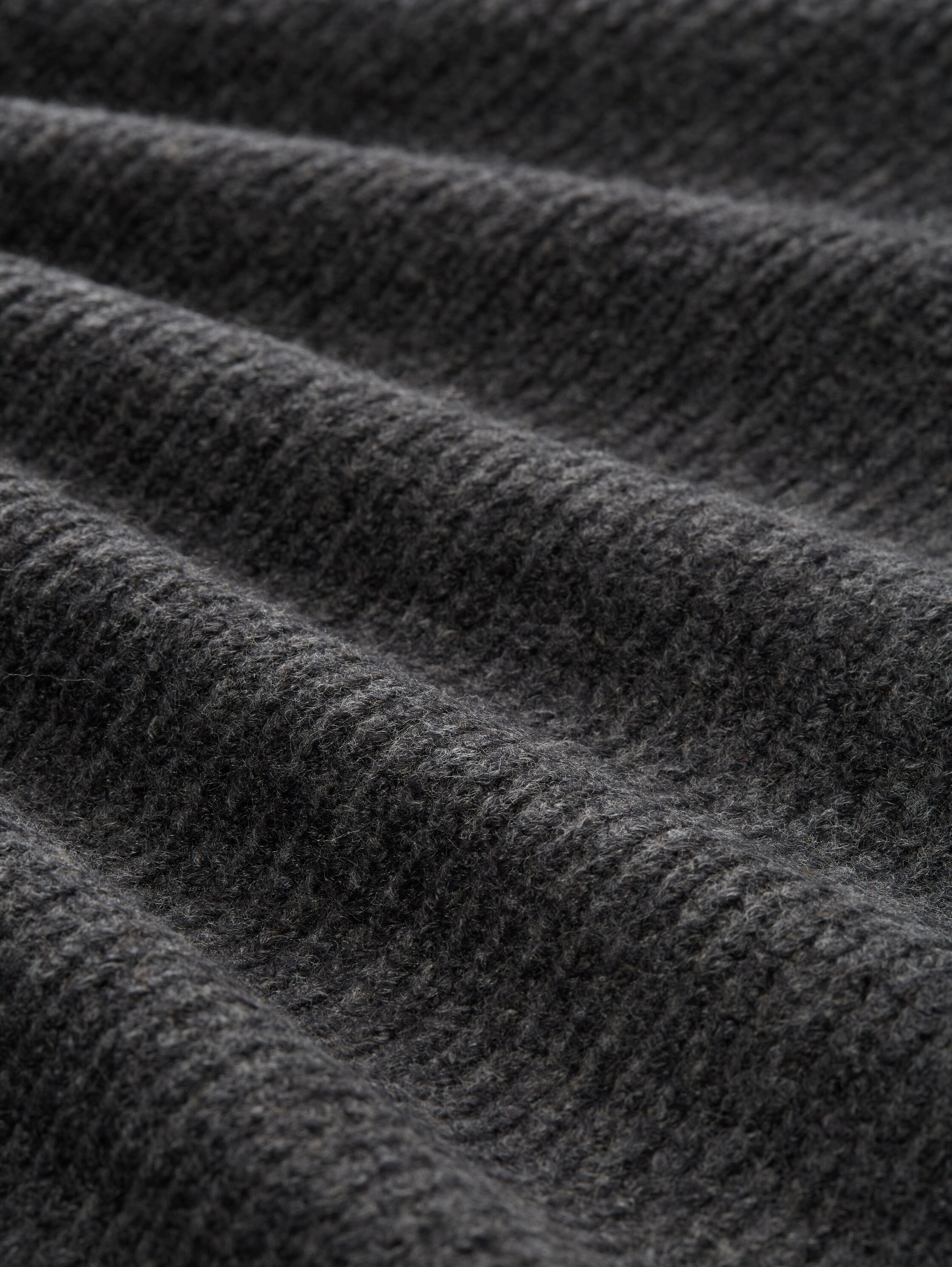 Mini-jurk met troyerkraag - shale_grey_melange - 