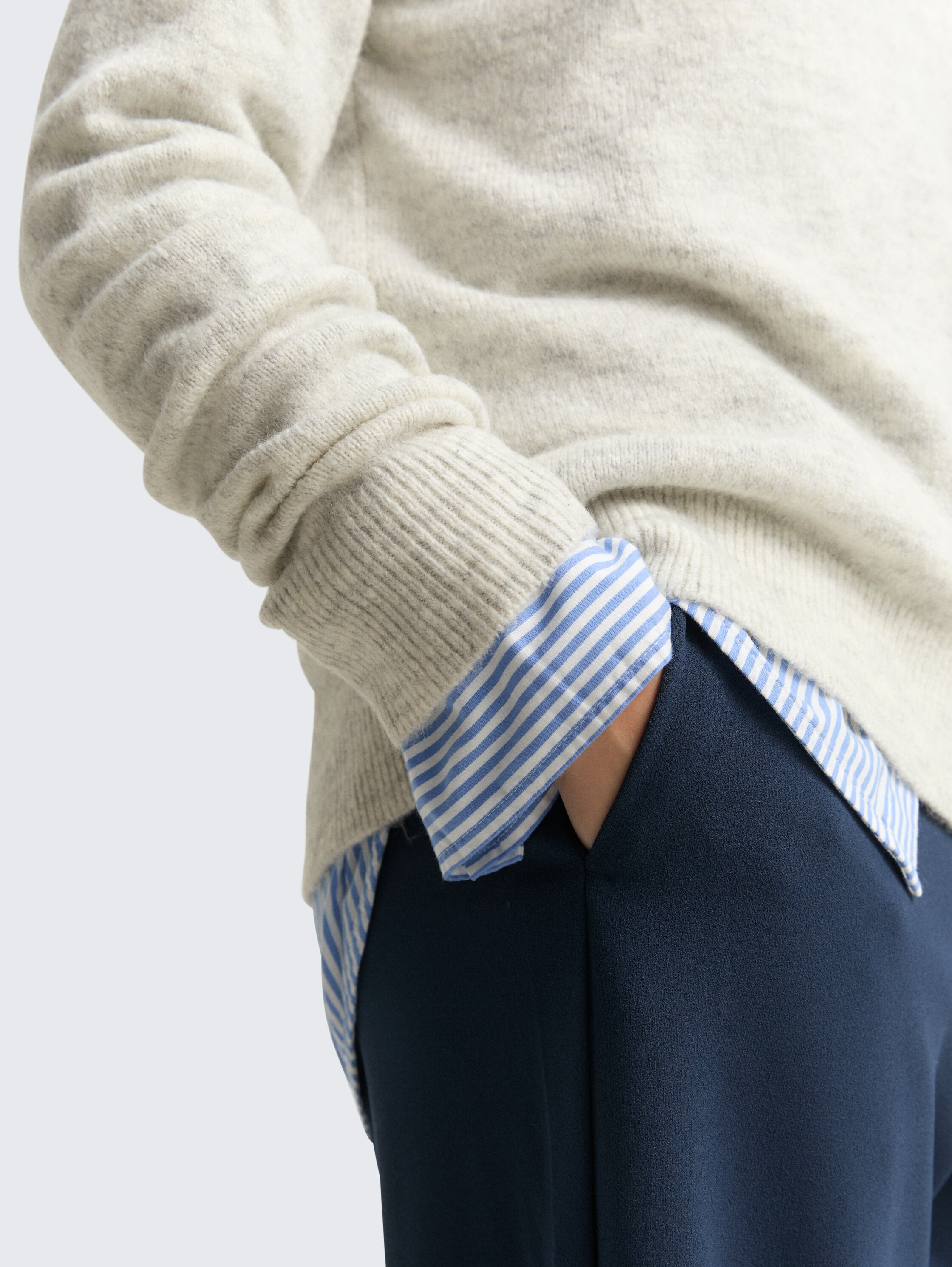 Cosy Strickpullover - marble_beige_melange - 