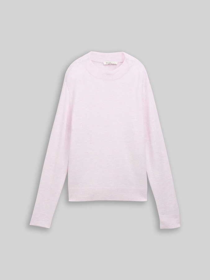 Cosy Strickpullover von Denim Female, lilac fog melange
