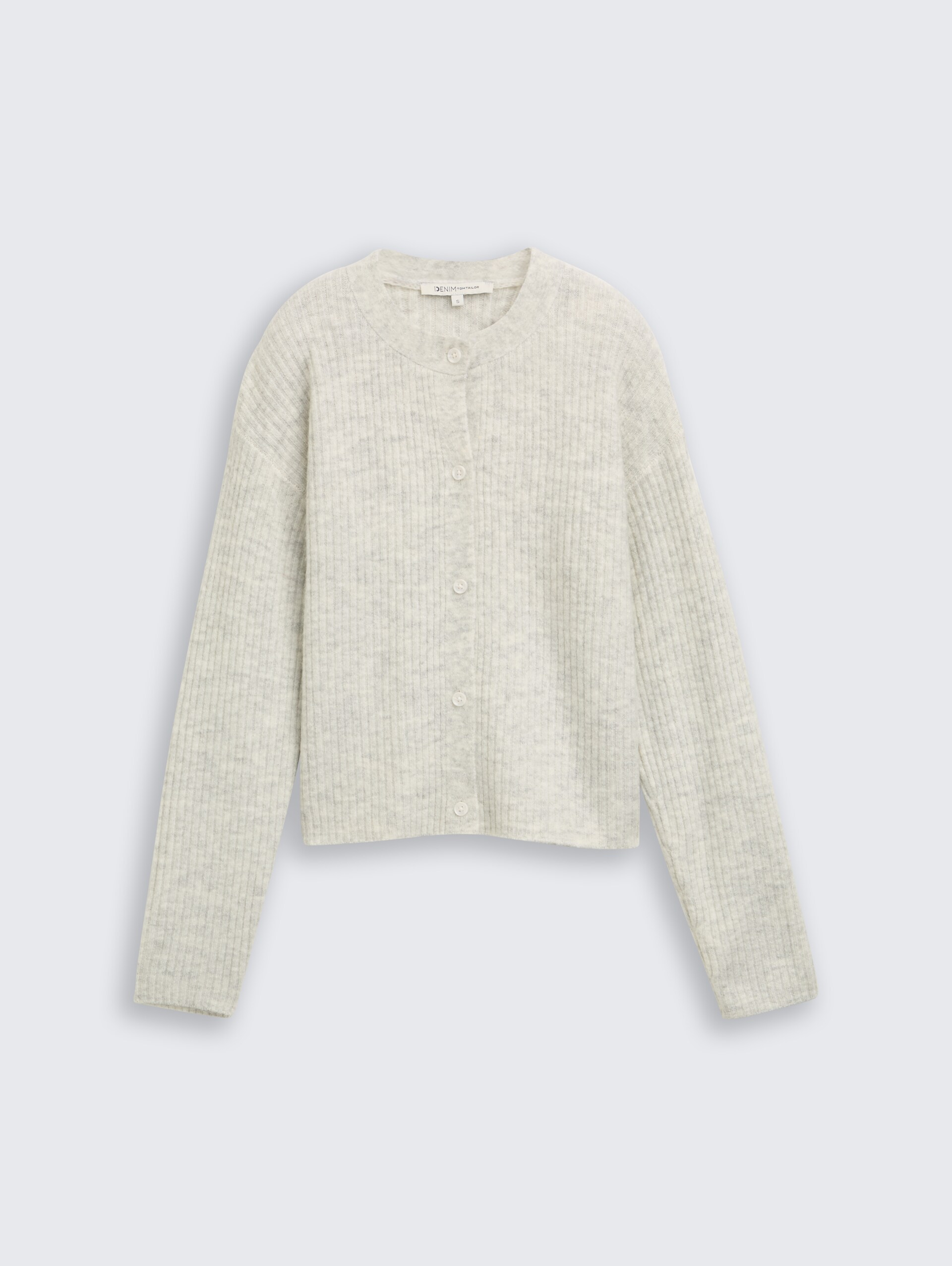 Cosy Cardigan mit Rundhalsausschnitt - Marble Beige Melange
