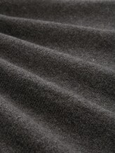 Relaxed Fit Strickpullover mit Stehkragen - Shale Grey Melange - Material-Ansicht