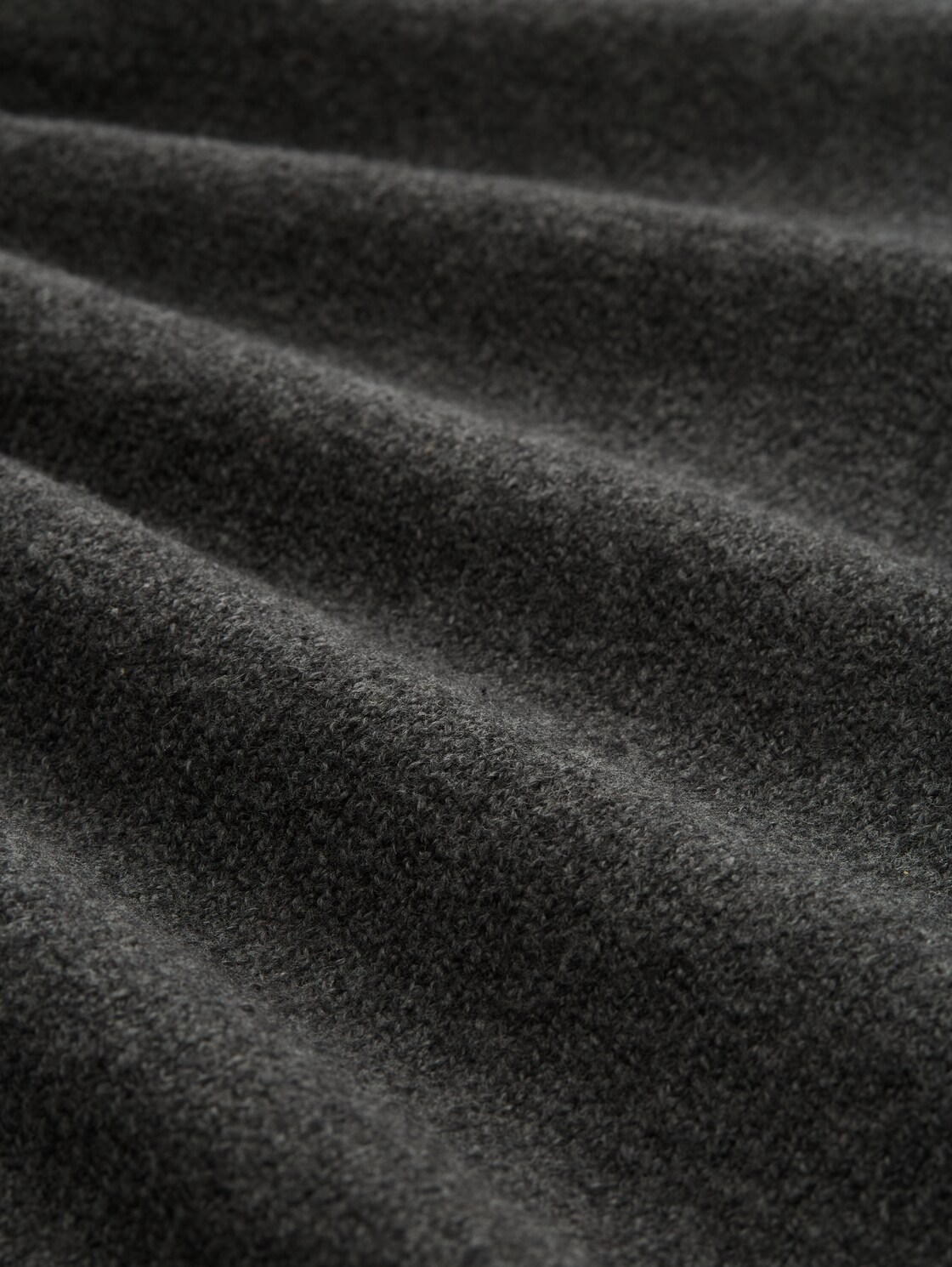 Mini-Kleid mit Rollkragen - Shale Grey Melange - Material-Ansicht