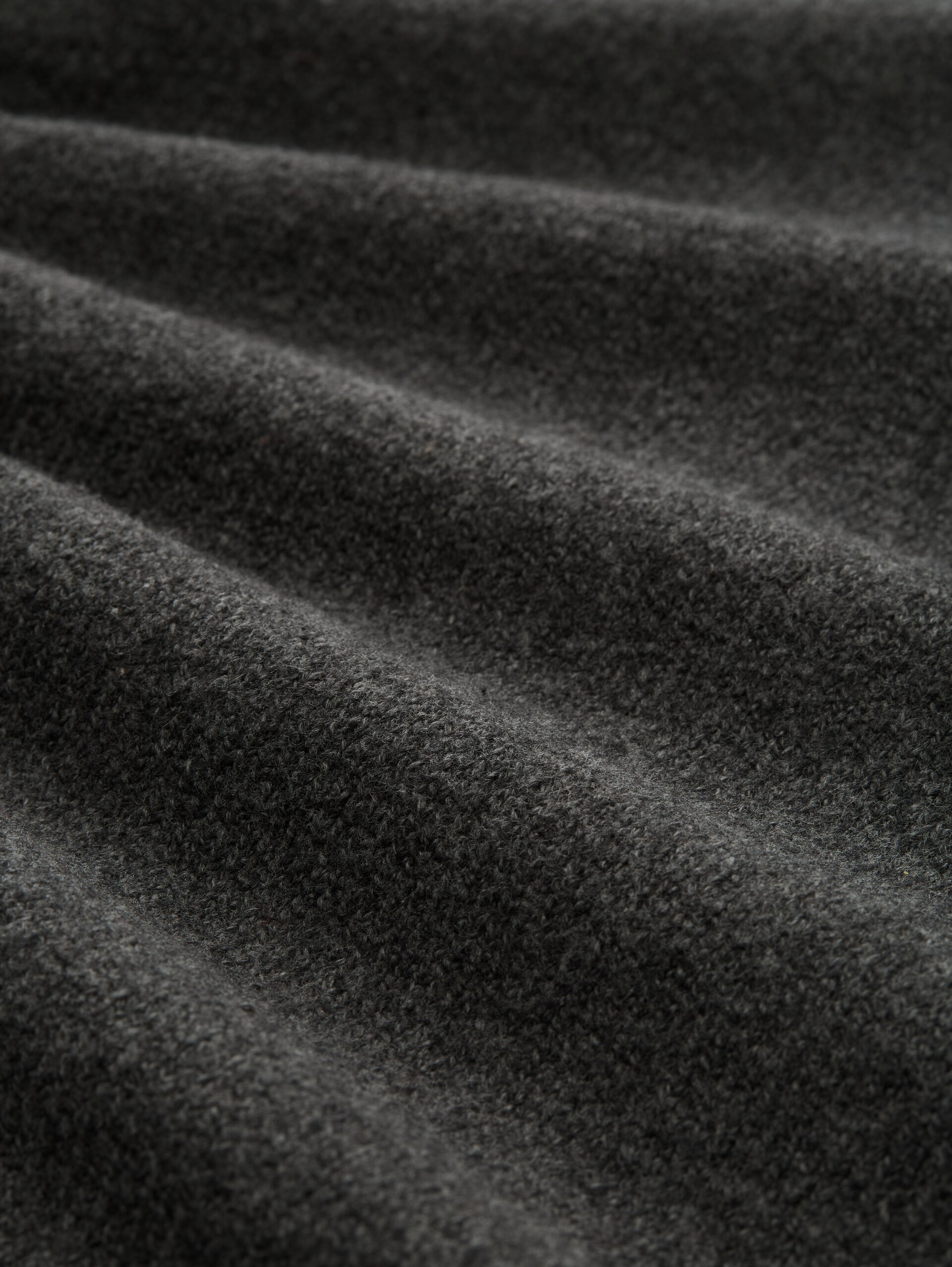 Mini-Kleid mit Rollkragen - Shale Grey Melange - Material-Ansicht