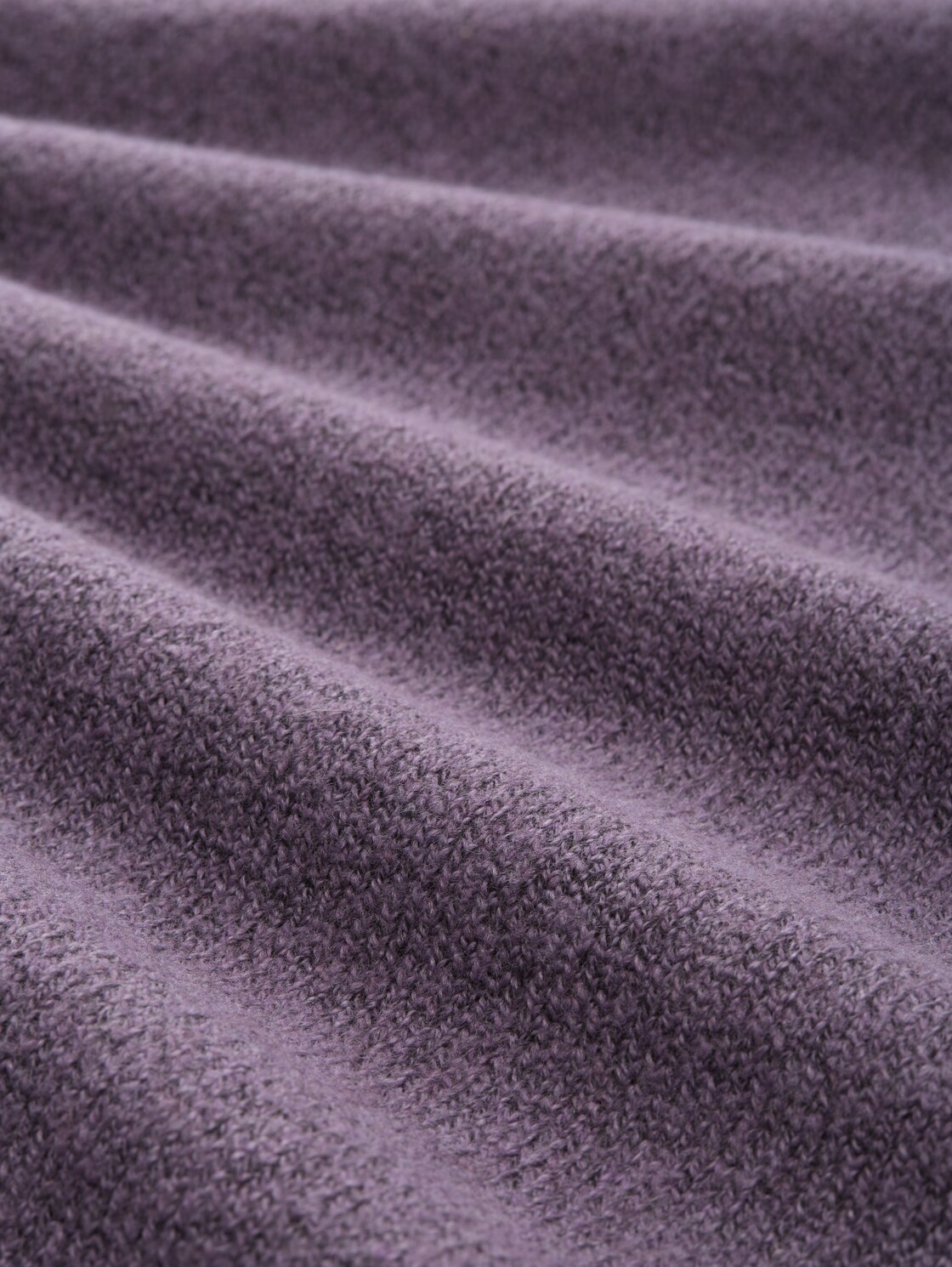 Mini-Kleid mit Rollkragen - dark lavender melange - Material-Ansicht