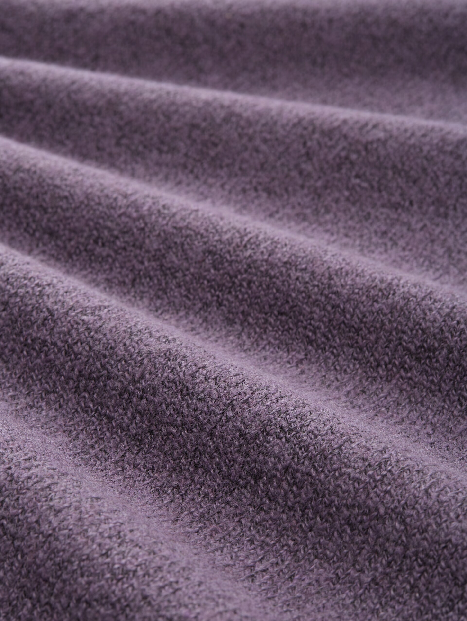 Mini-Kleid mit Rollkragen - dark lavender melange - Material-Ansicht