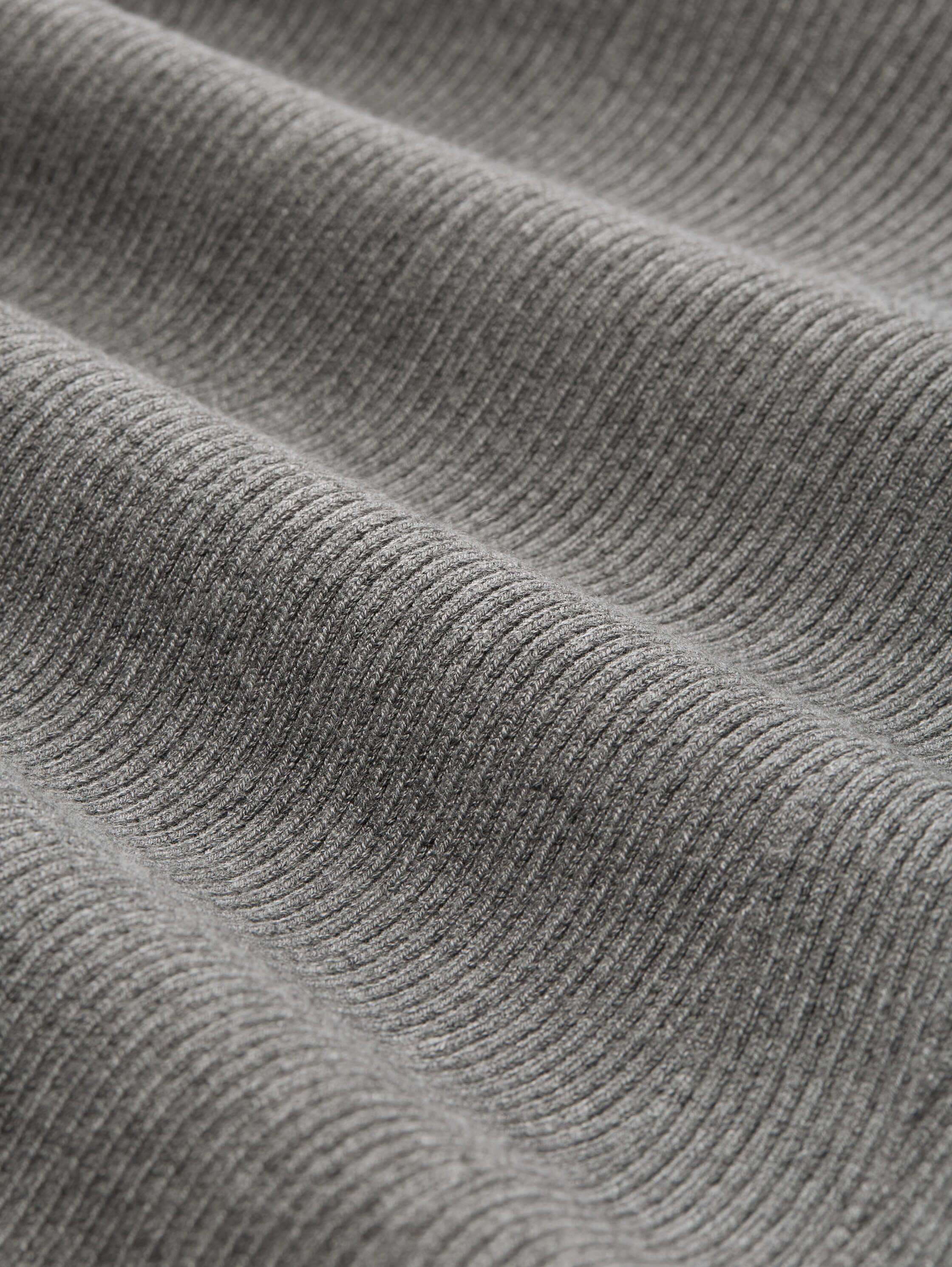 Tight fit gebreide trui - stormy_gray_melange - 