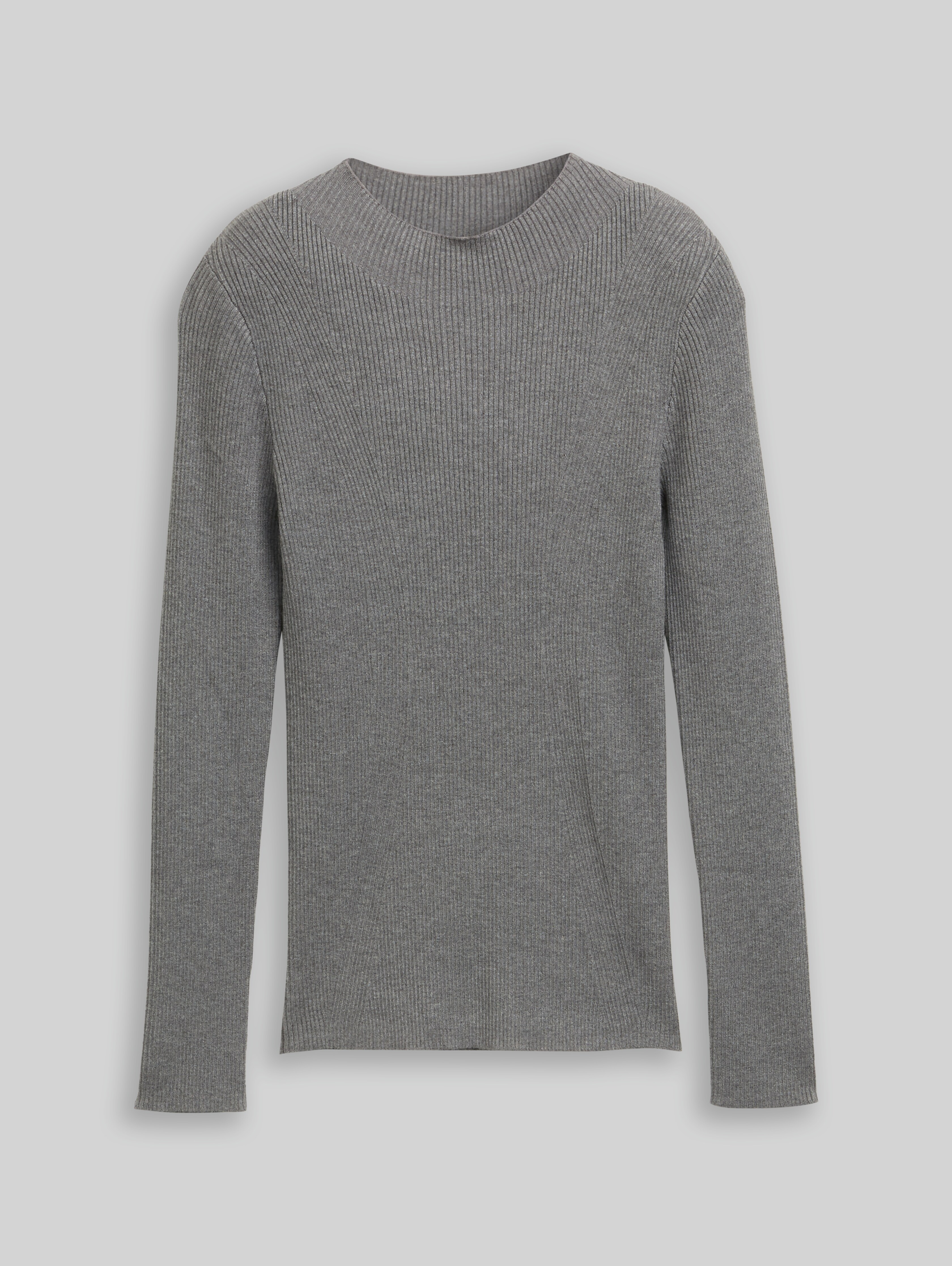TOM TAILOR Denim Damen Rippstrick-Pullover – Eng Anliegend, Aus Nachhaltiger Viskose, Größen XS-XXL