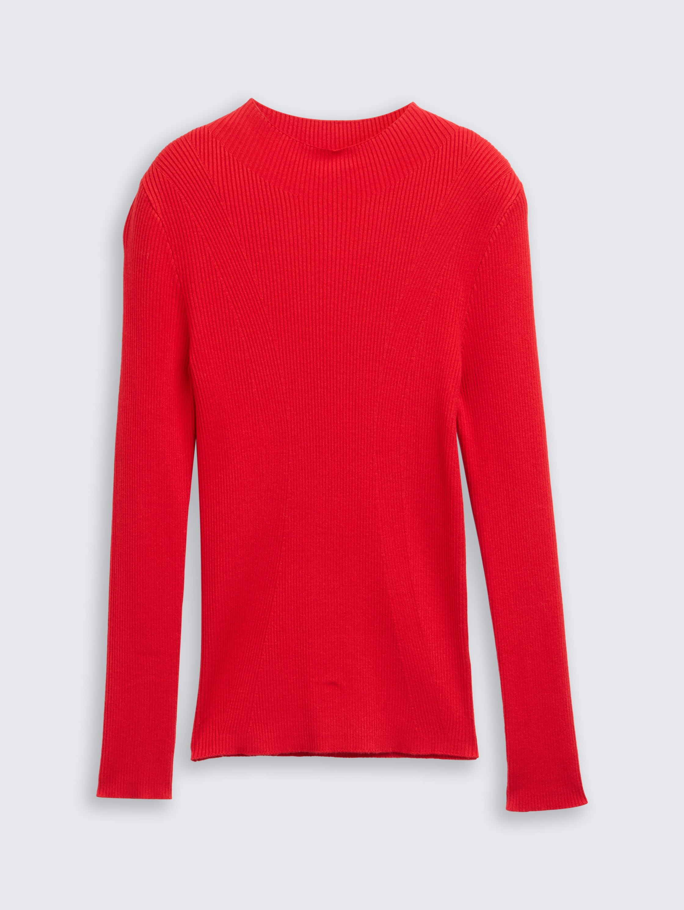 Tight Fit Strickpullover - brilliant_red - 