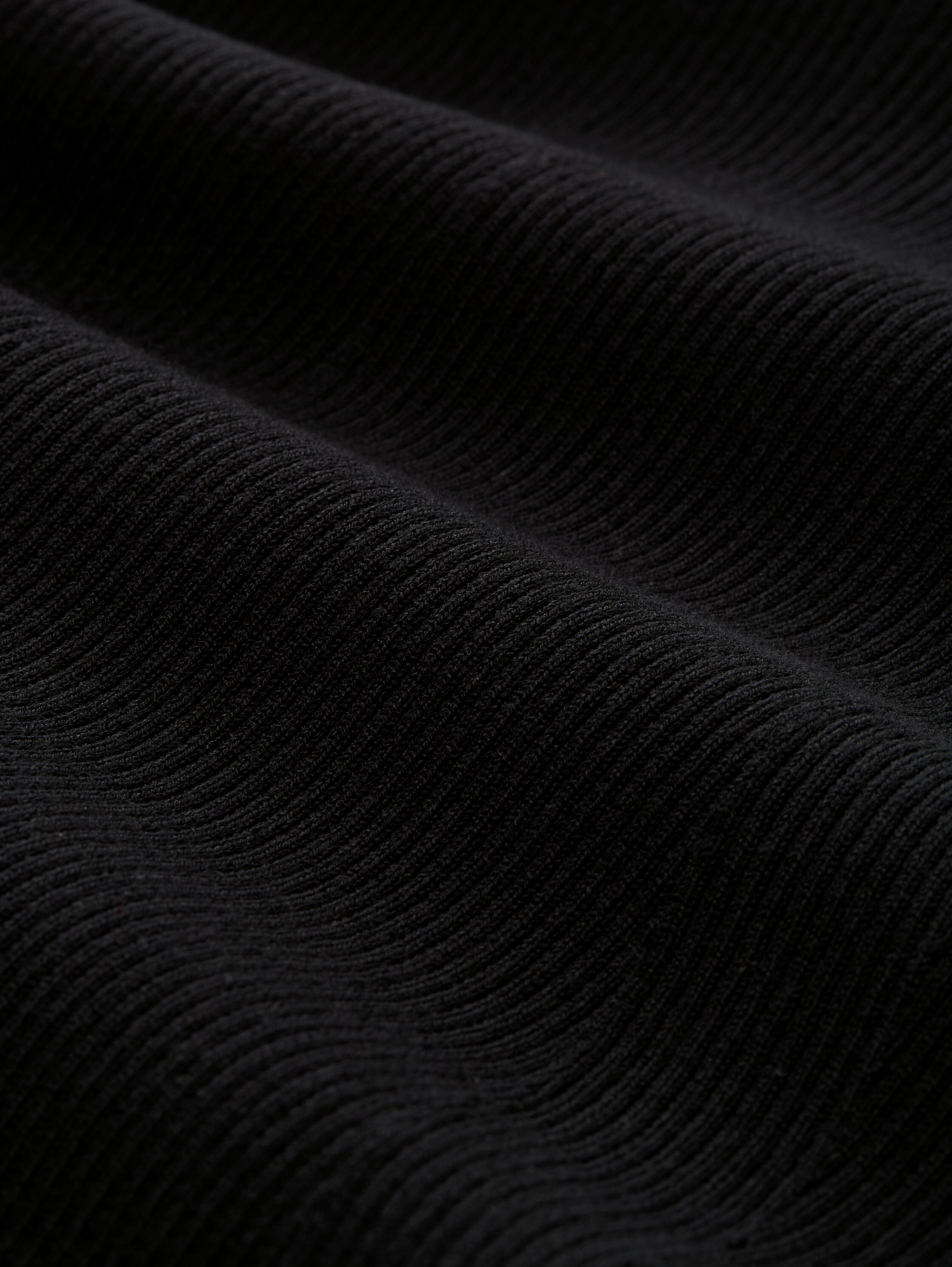 Tight Fit Strickpullover - deep_black_1 - 