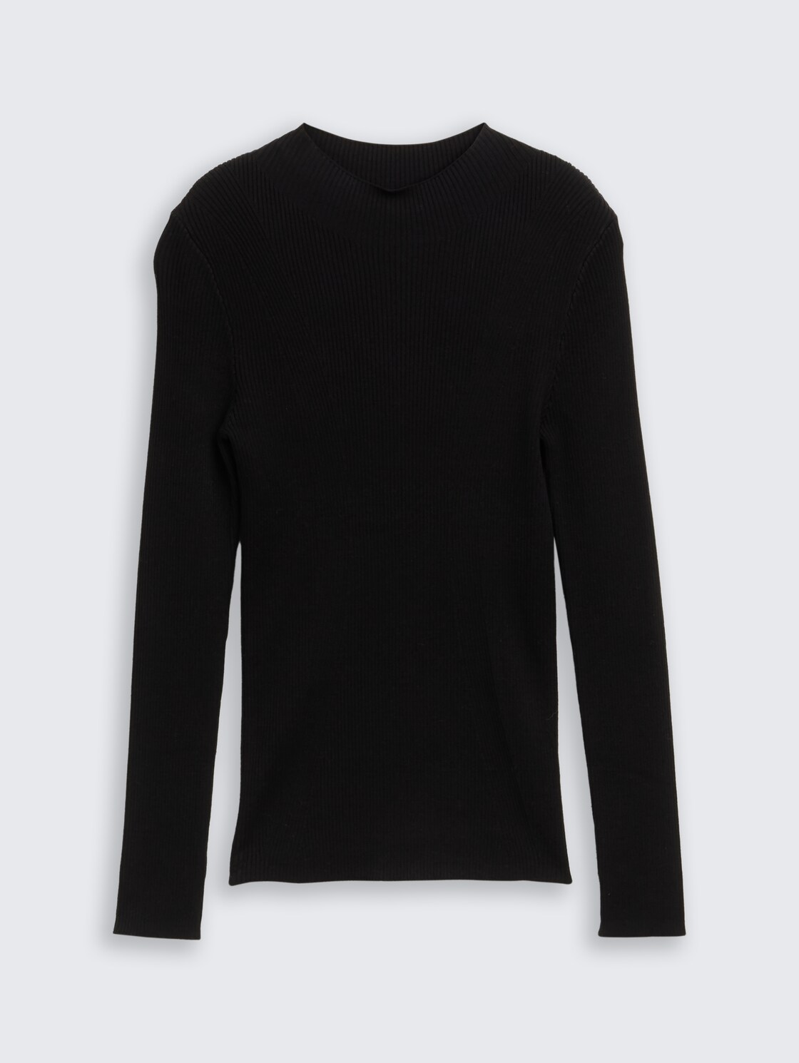 Tight Fit Strickpullover - deep black