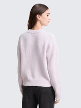 Oversize Strickpullover - lilac fog melange