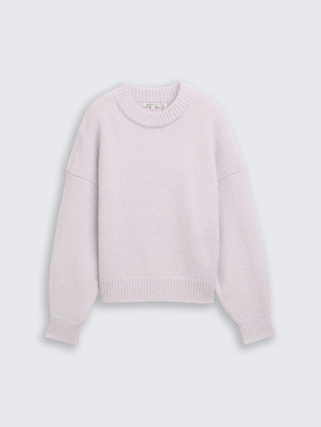 Oversize Strickpullover - lilac fog melange