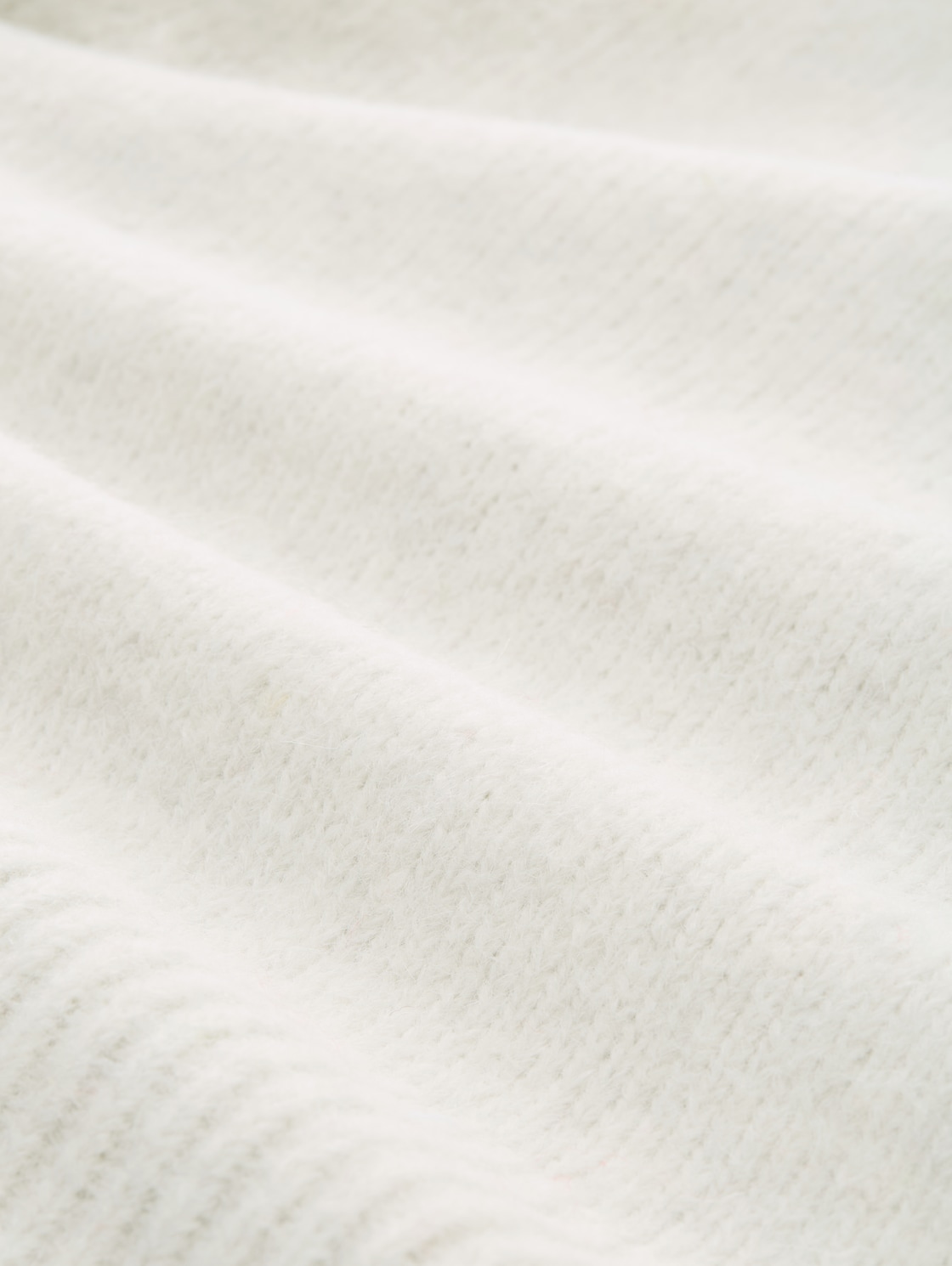 Relaxed Fit Wrap Cardigan - Marble Beige Melange - Material-Ansicht