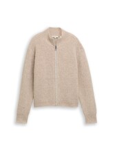 Niet geselecteerd, Vest met ritssluiting door , beige