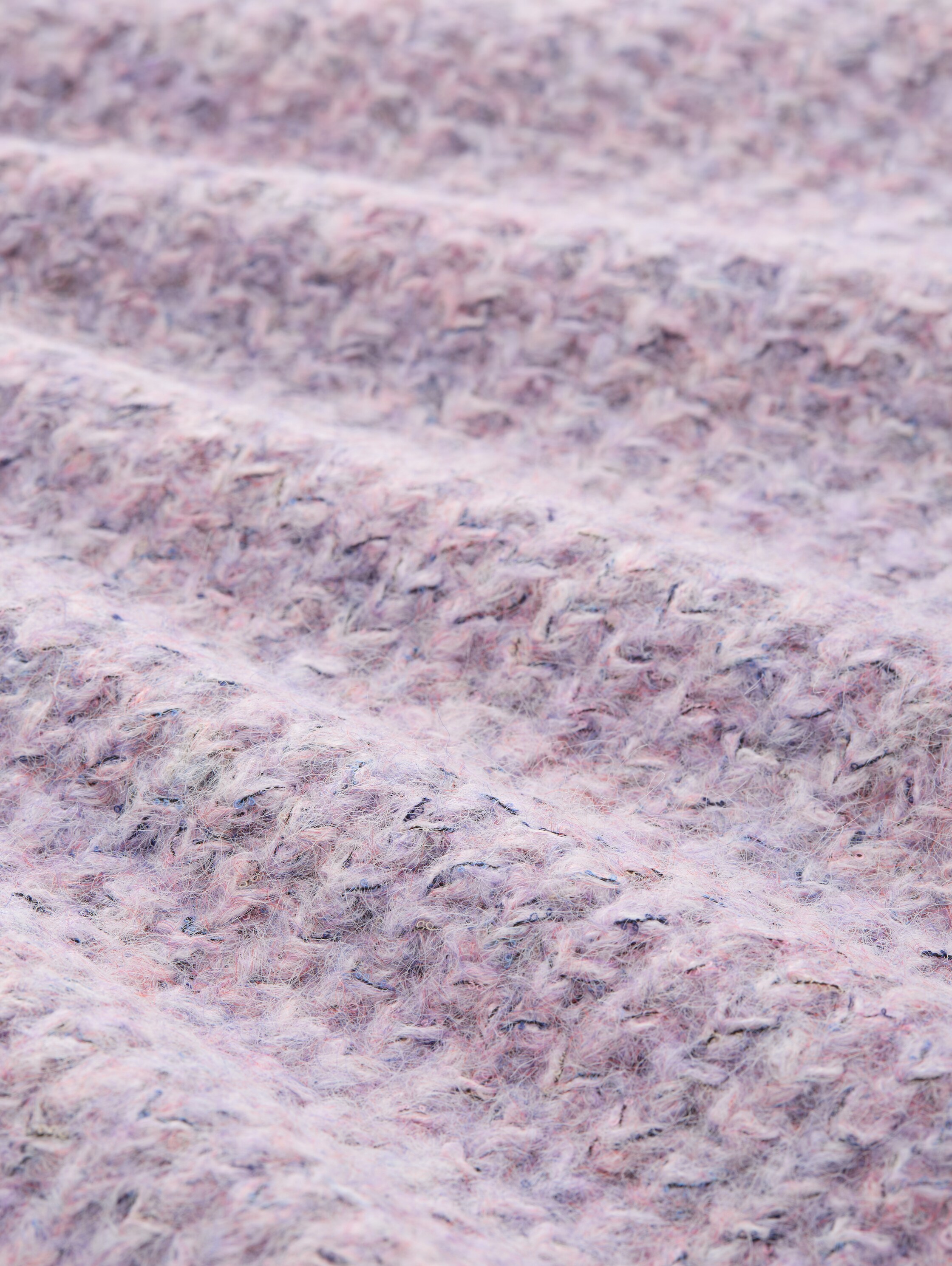 Relaxed fit vest met wol - lilac_multicolor_melange - 