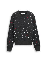 Non sélectionné, Pull en maille ample avec broderies par , gris