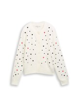 Nicht ausgewählt, Relaxed Fit Cardigan mit Stickereien von , weiß