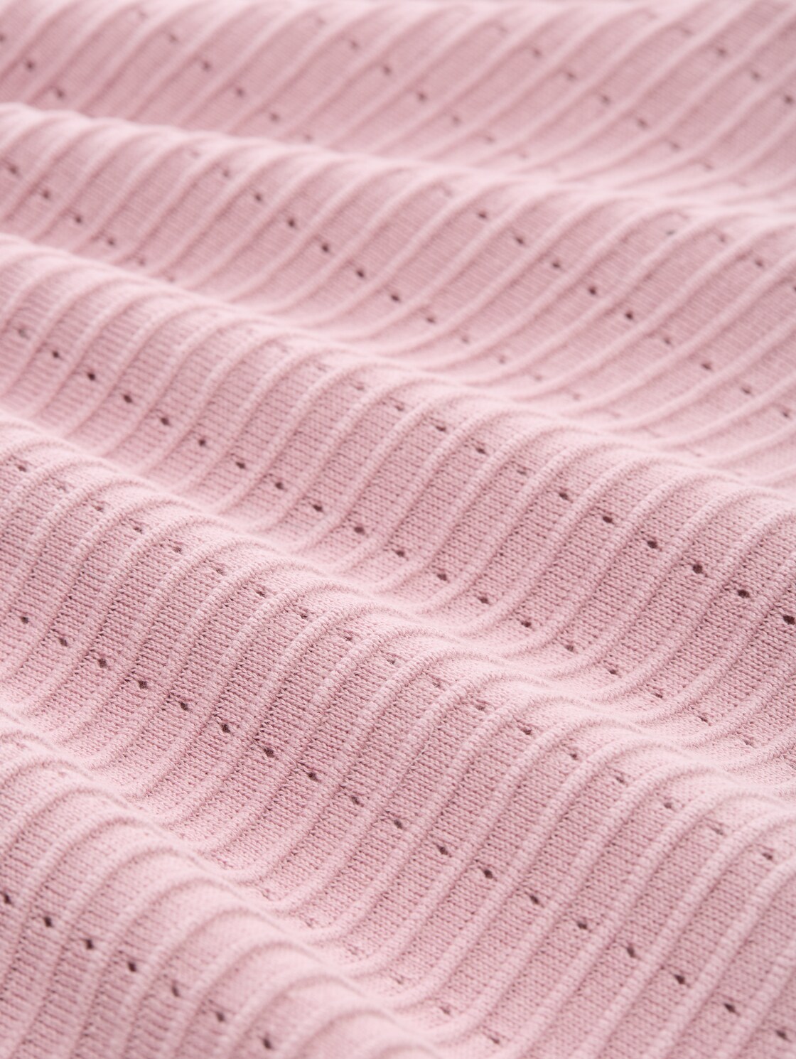 Strickpullover mit Rundhalsausschnitt - soft mauve rose - Material-Ansicht