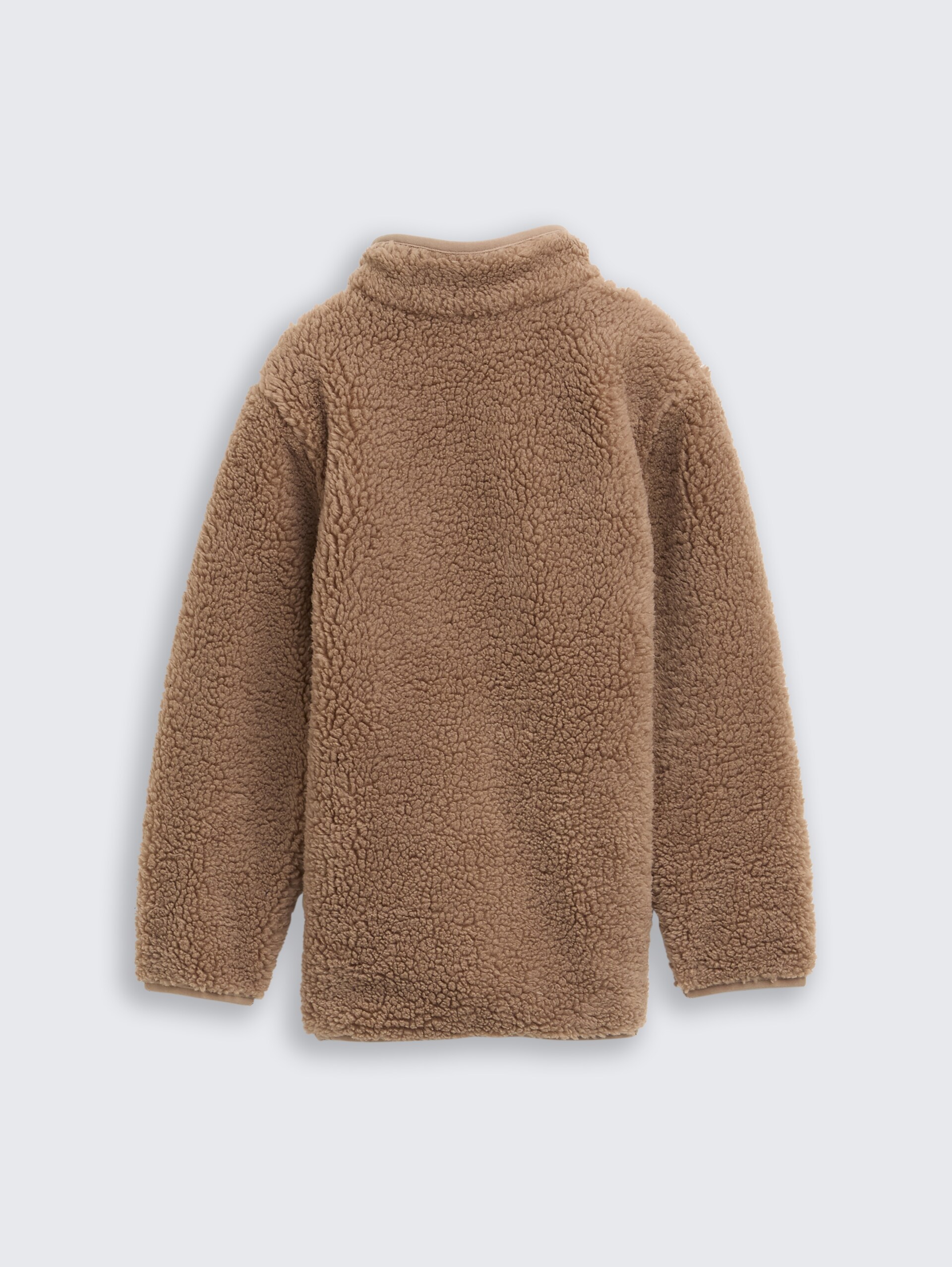 Teddy Sweatjacke mit Fleece - taupe grey
