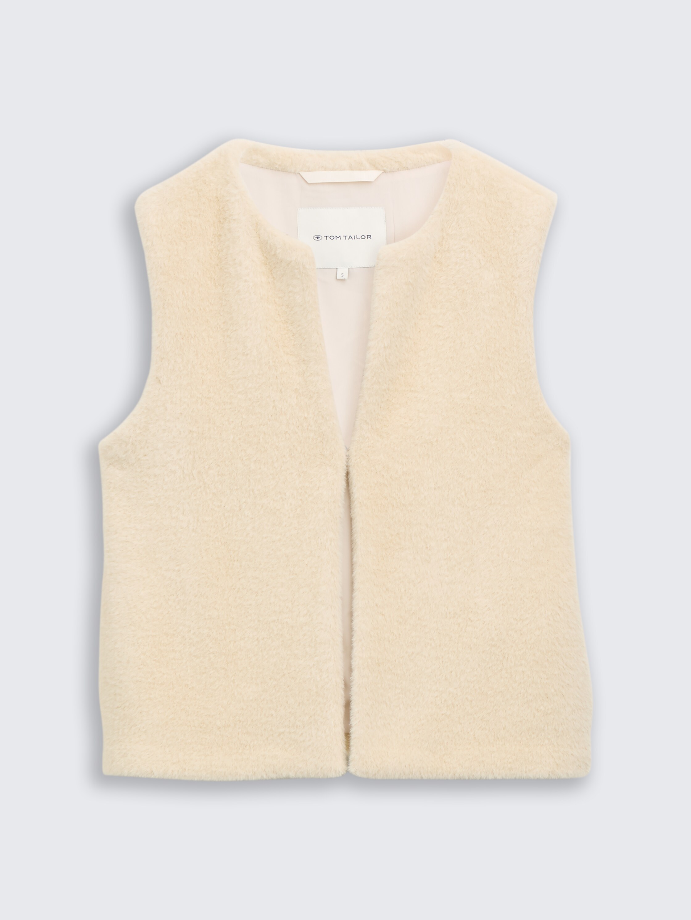 Teddy Weste mit Taschen - sand_stone_beige - 