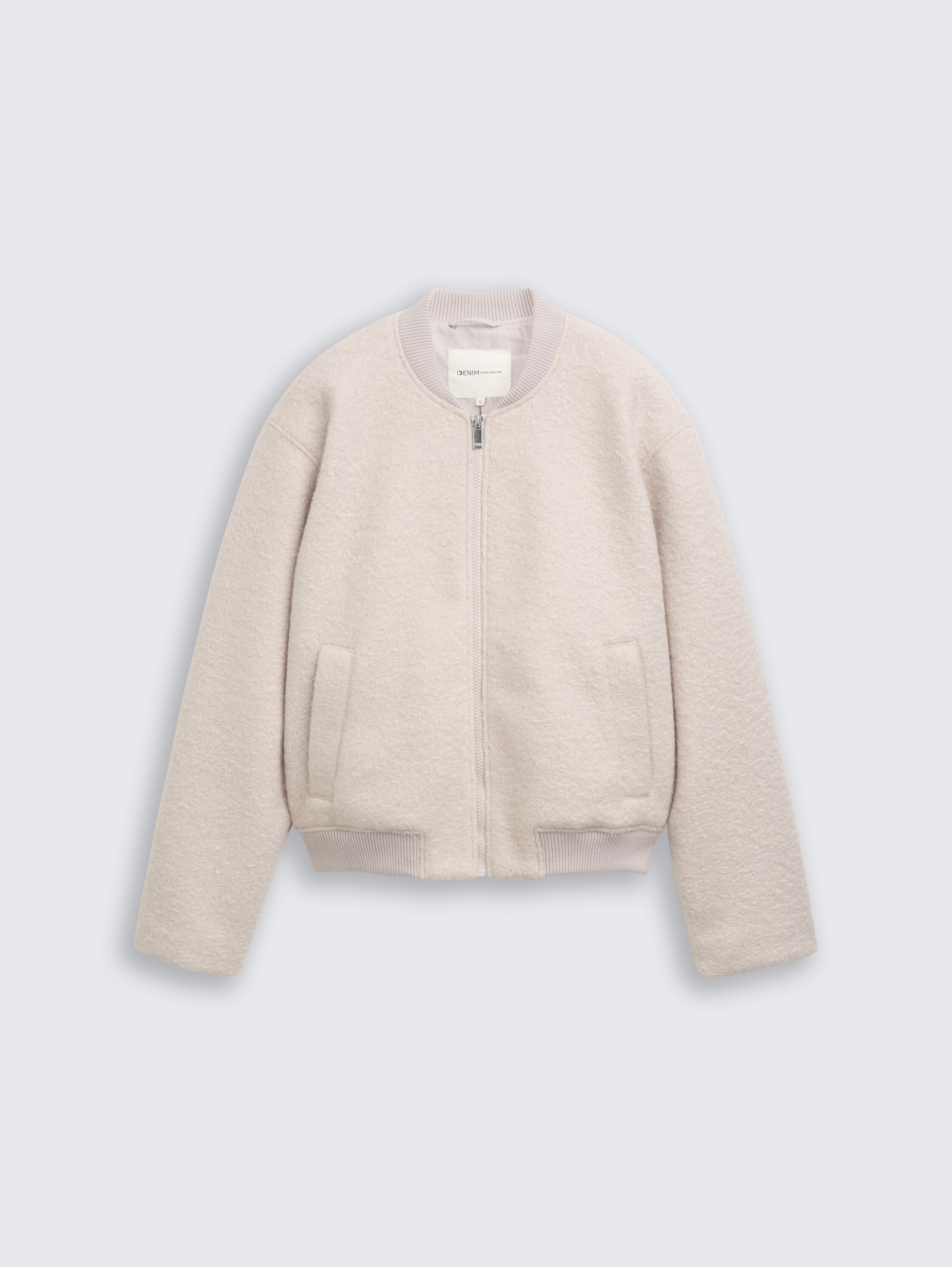 Bouclé Bomberjacke - cloud_grey - 