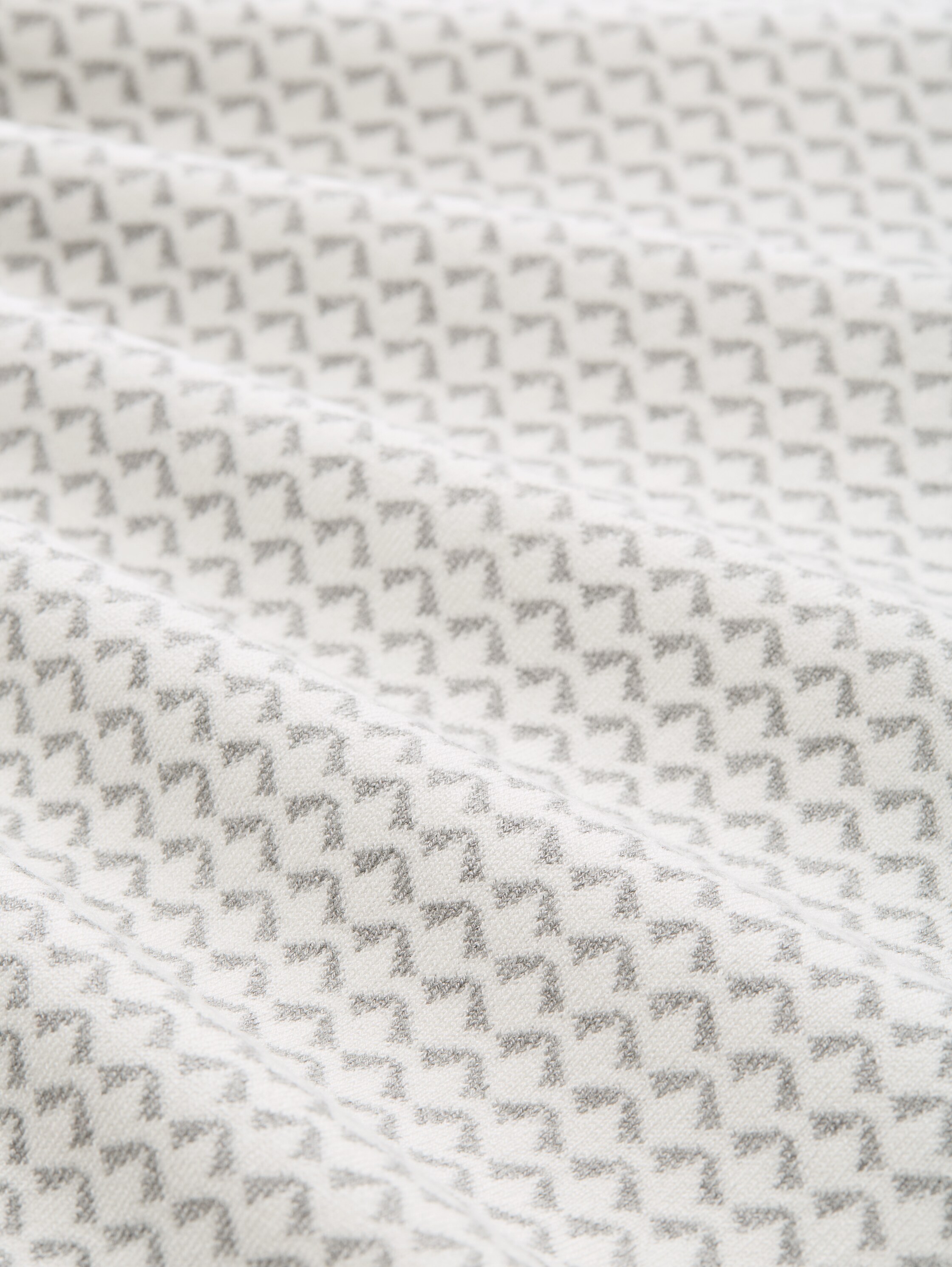 Losvallende jacquard gebreide trui - mini_argyle_on_grey_melange - 