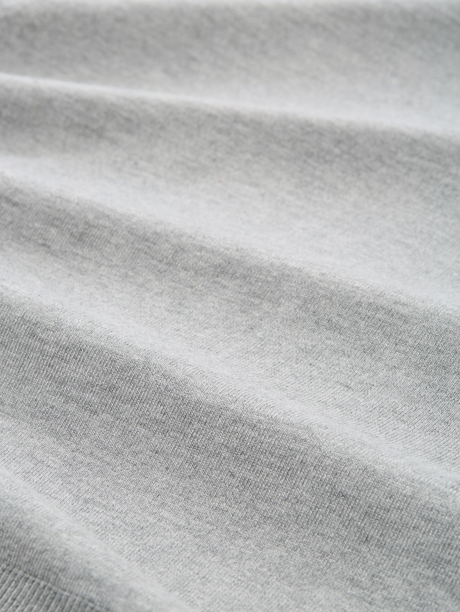 Strickpullover mit Knopf-Details - medium silver grey melange - Material-Ansicht