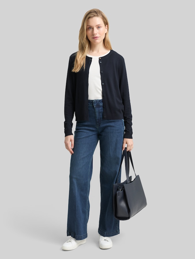Vest met verborgen knoopsluiting door Women, sky captain blue