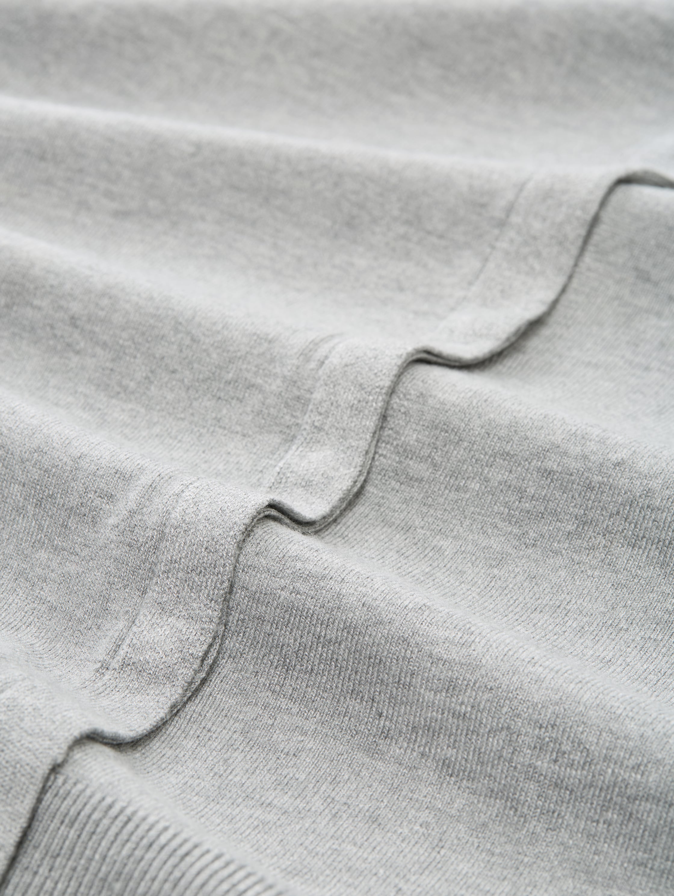 Vest met verborgen knoopsluiting - medium silver grey melange - Materiaalweergave