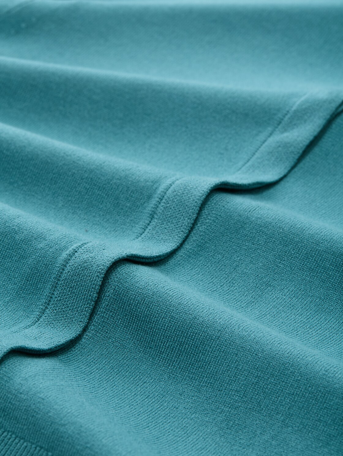 Cardigan mit verdeckter Knopfleiste - tropical teal - Material-Ansicht