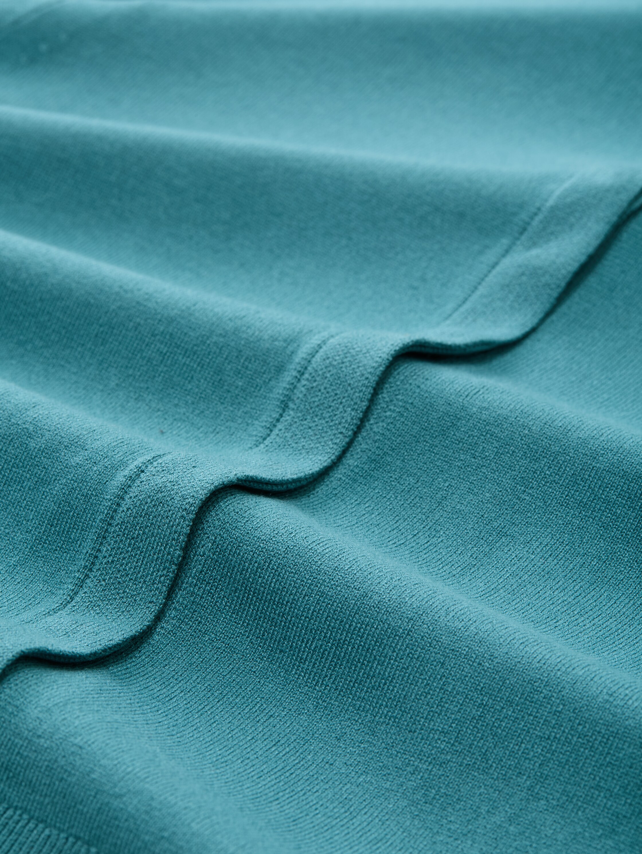 Cardigan mit verdeckter Knopfleiste - tropical teal - Material-Ansicht