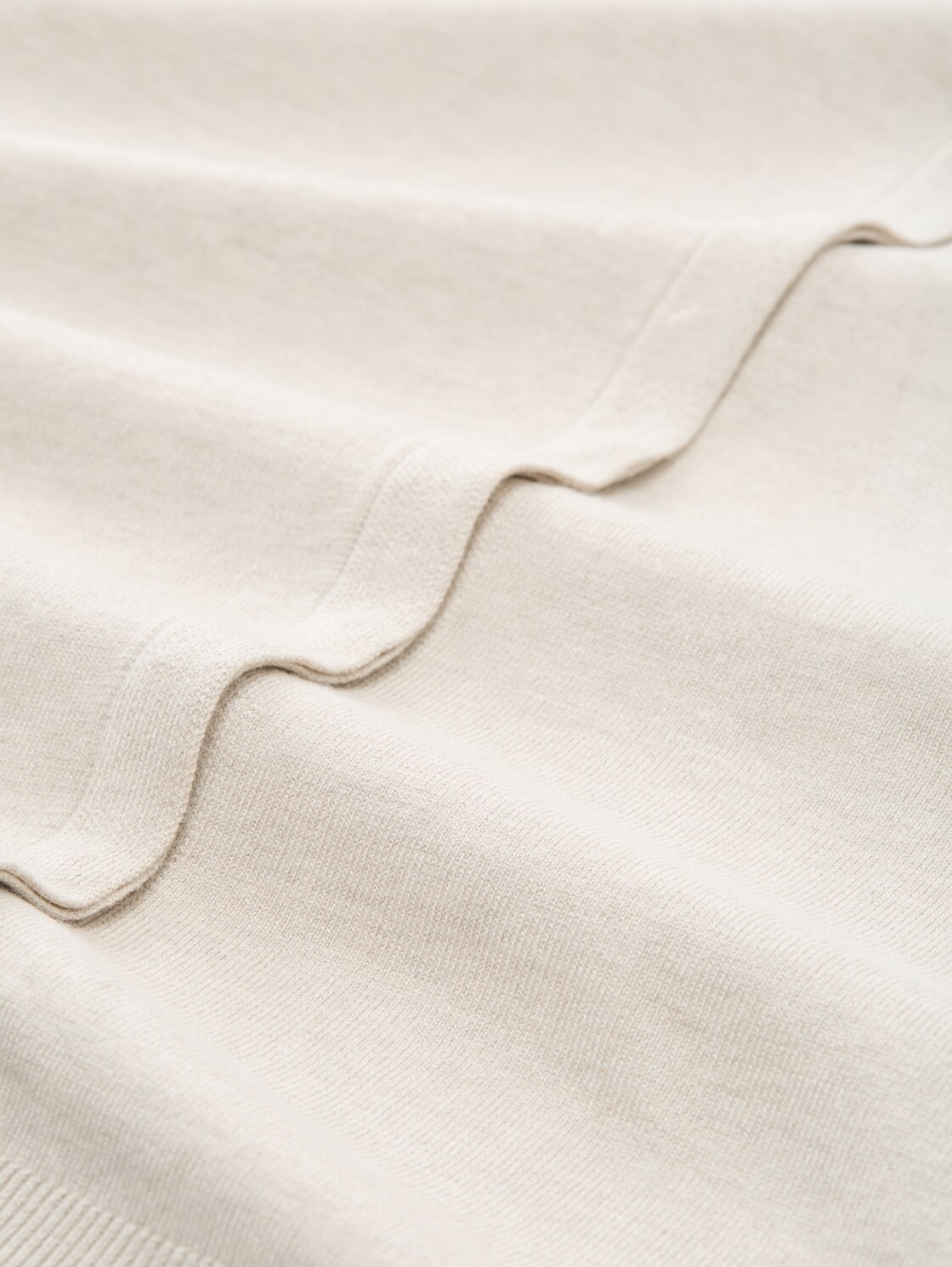 Cardigan with concealed button placket - sand stone beige melange - Material view