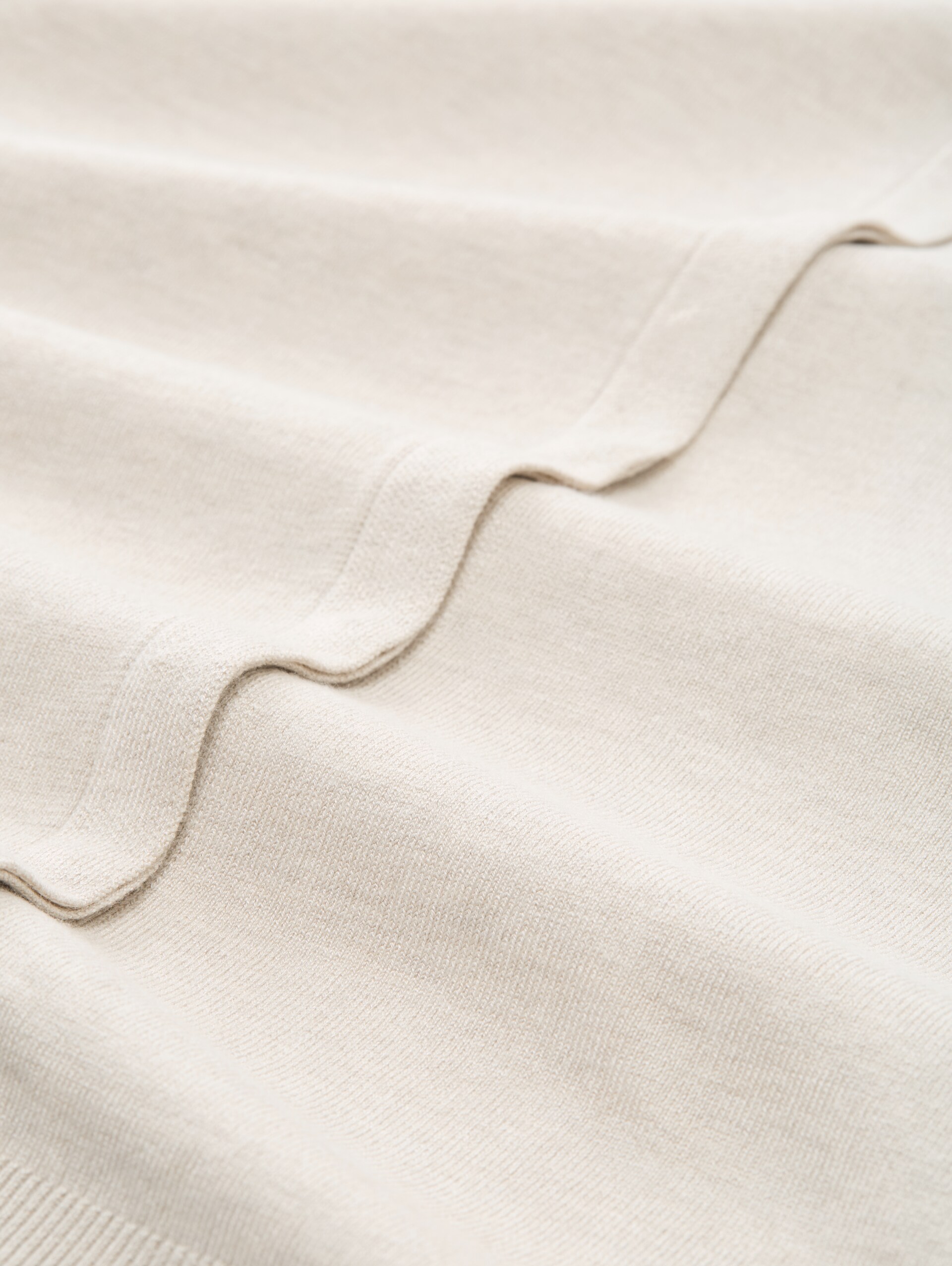 Cardigan mit verdeckter Knopfleiste - sand stone beige melange - Material-Ansicht