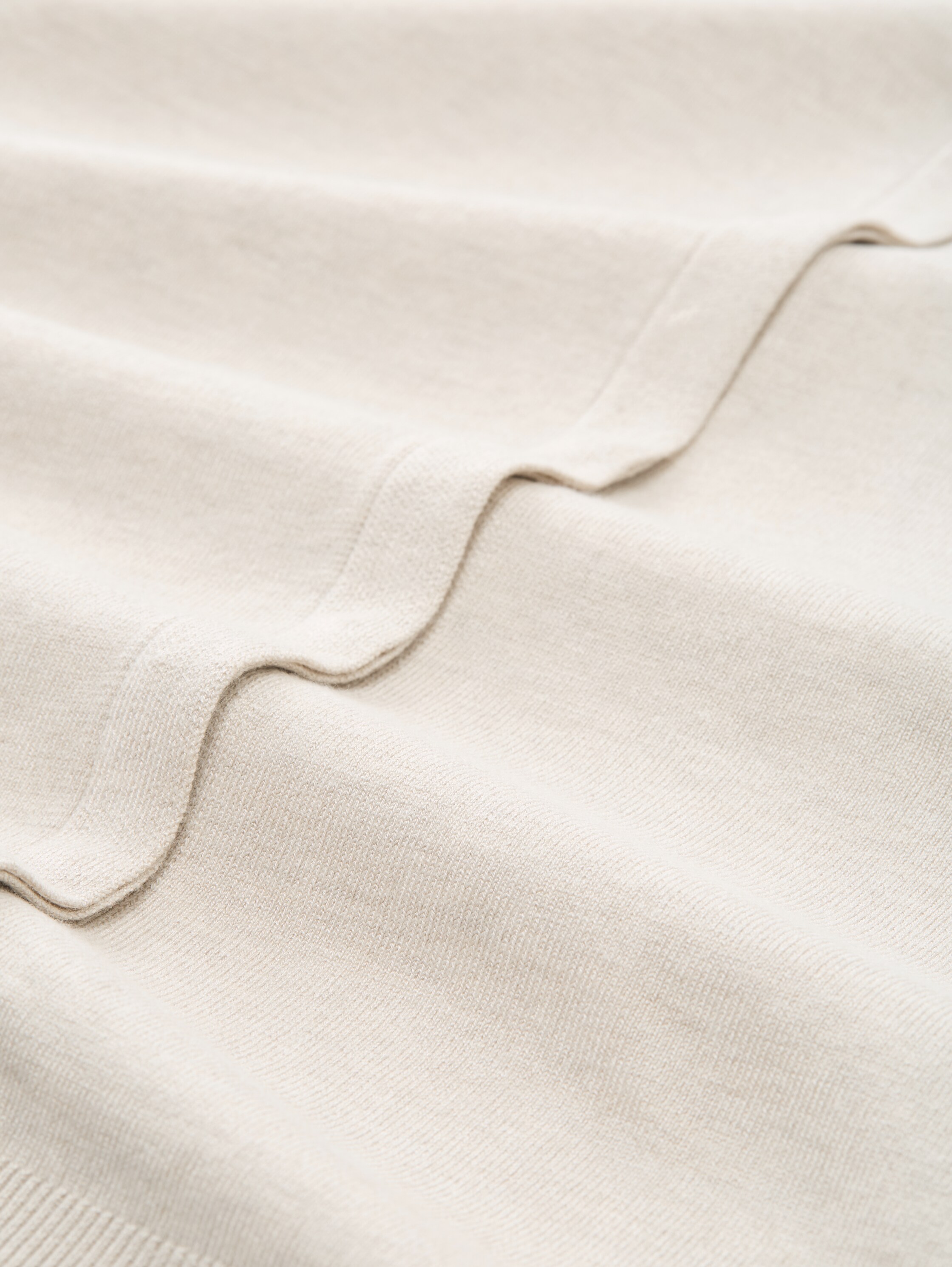 Vest met verborgen knoopsluiting - sand stone beige melange - Materiaalweergave