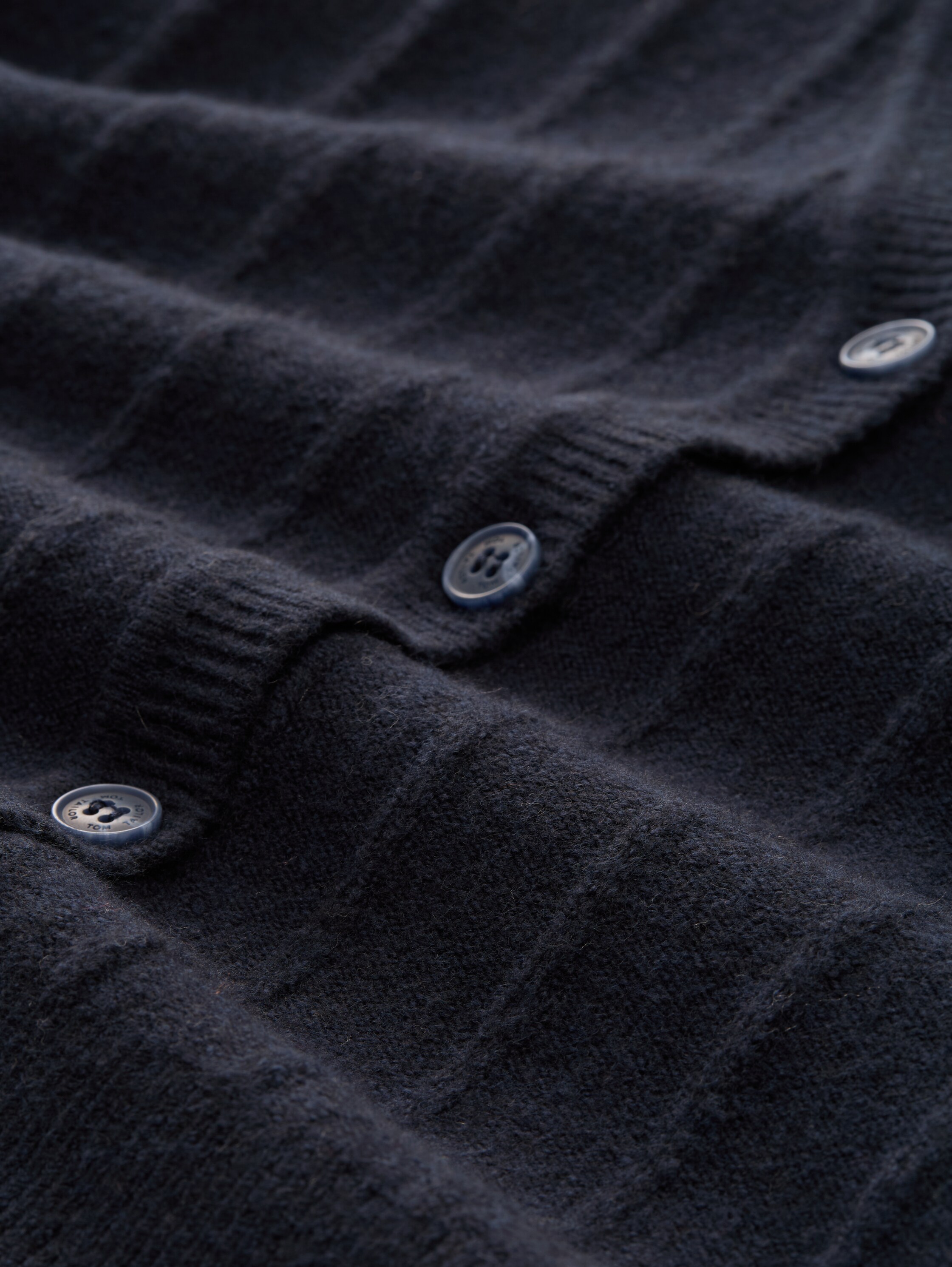 Ribbed cardigan with wool content - sky_captain_blue_1 - 