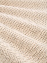 Gilet en maille avec col en V - sand stone beige melange - Vue de la matière