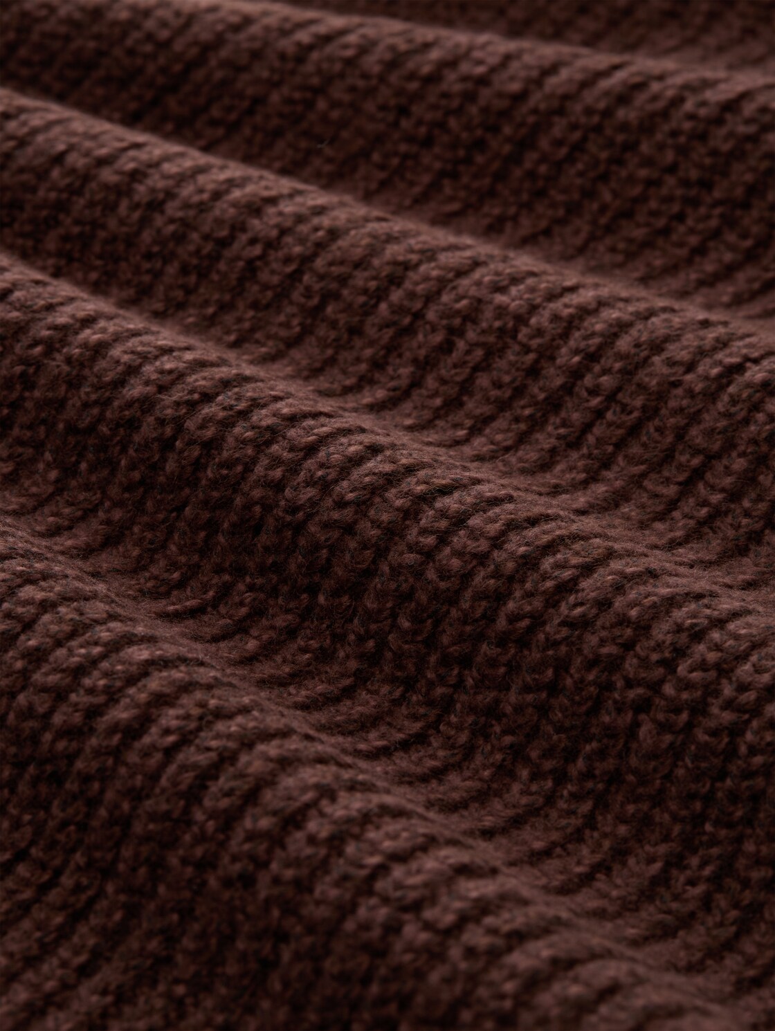 Pullunder mit V-Ausschnitt - dark pecan brown melange - Material-Ansicht