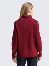 Pull à col roulé Loose Fit - rumba red melange