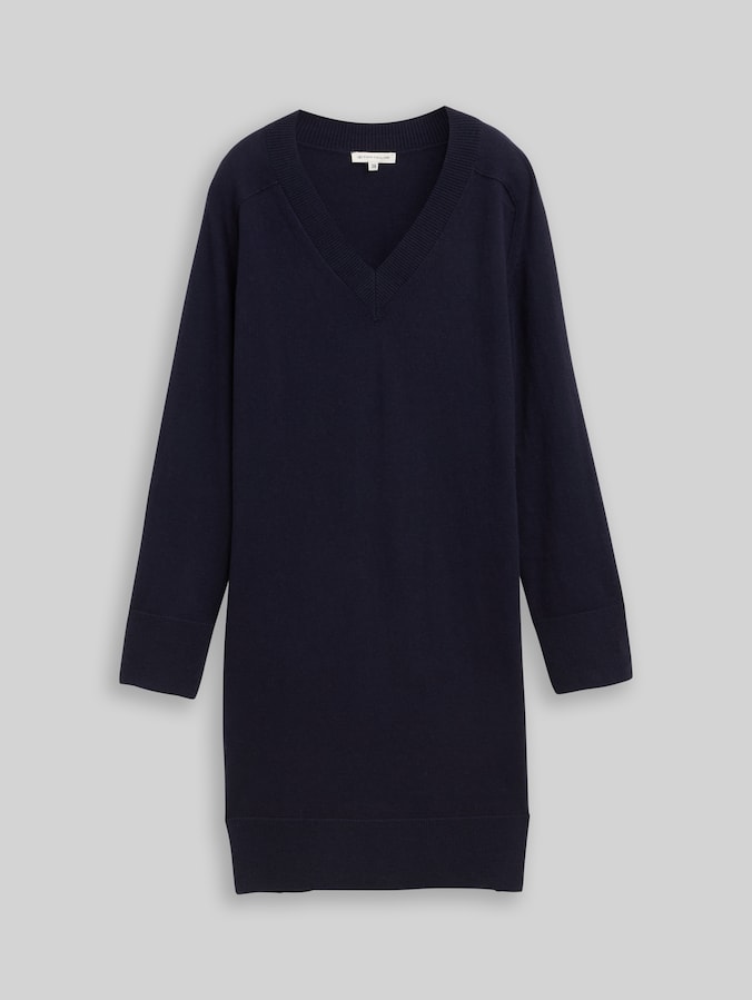 Strickkleid mit Kaschmir-Anteil von Women, Knitted Navy Melange