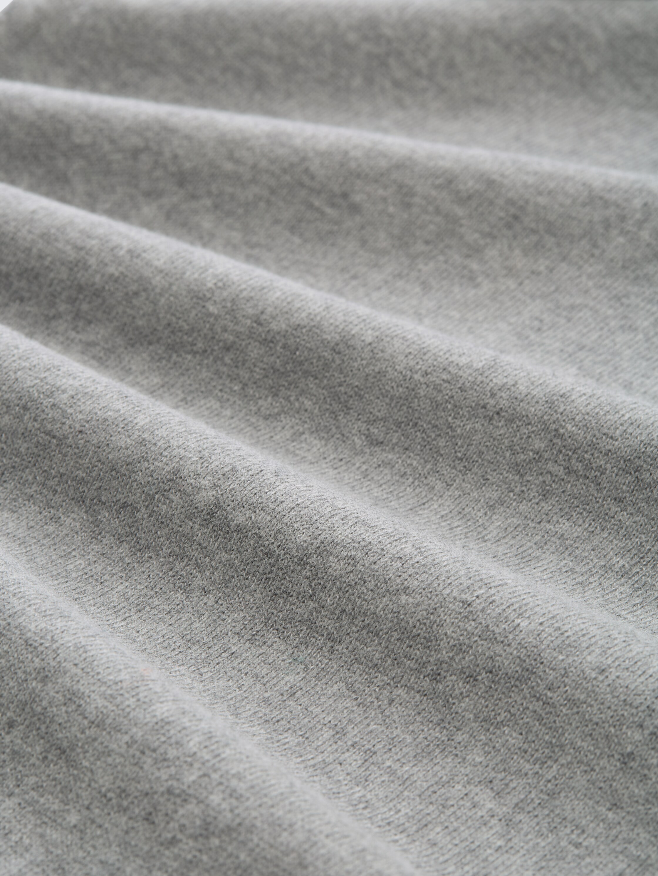 Strickkleid mit Kaschmir-Anteil - medium silver grey melange - Material-Ansicht