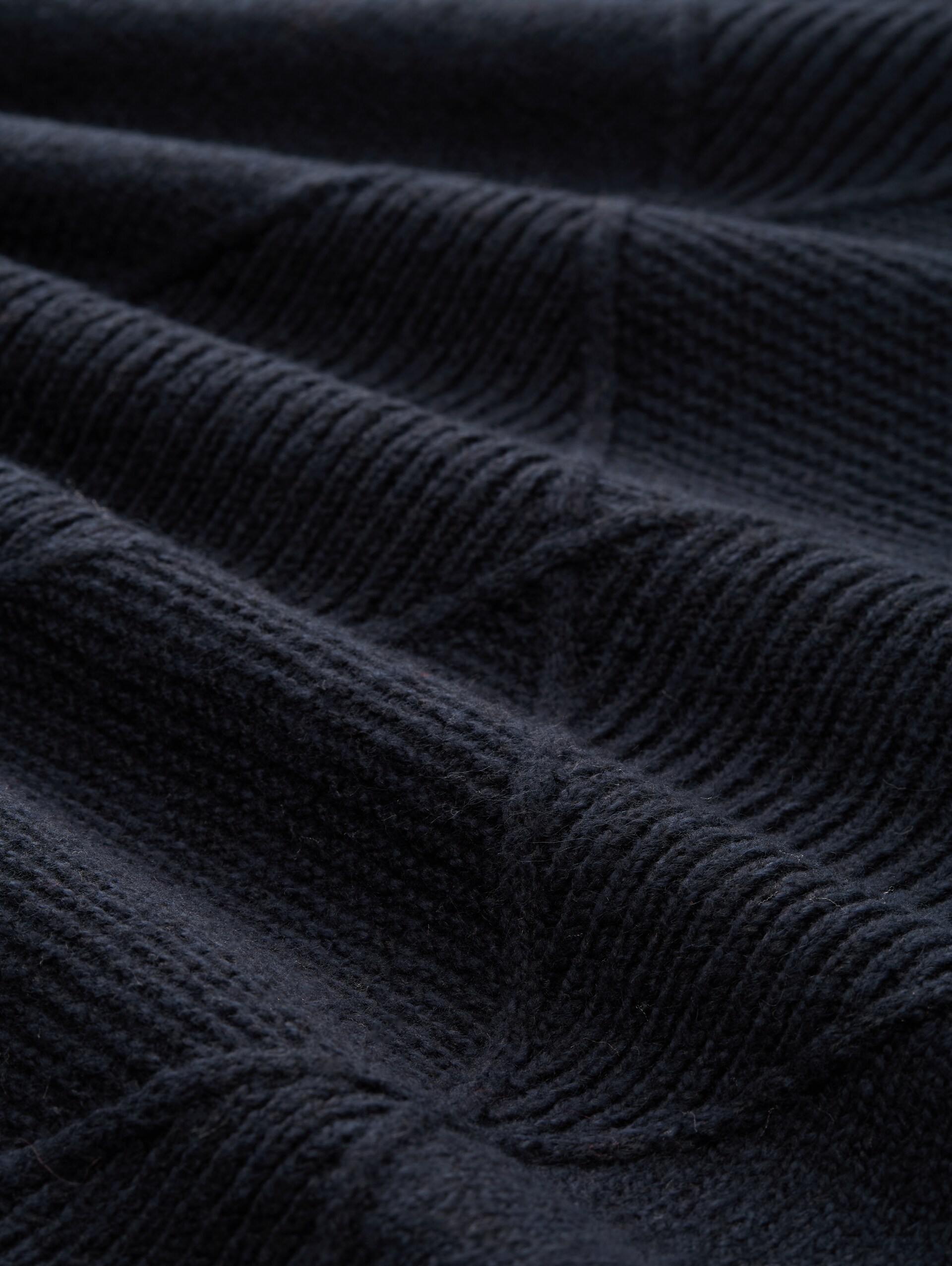 Loose fit knitted dress - sky captain blue - Material view