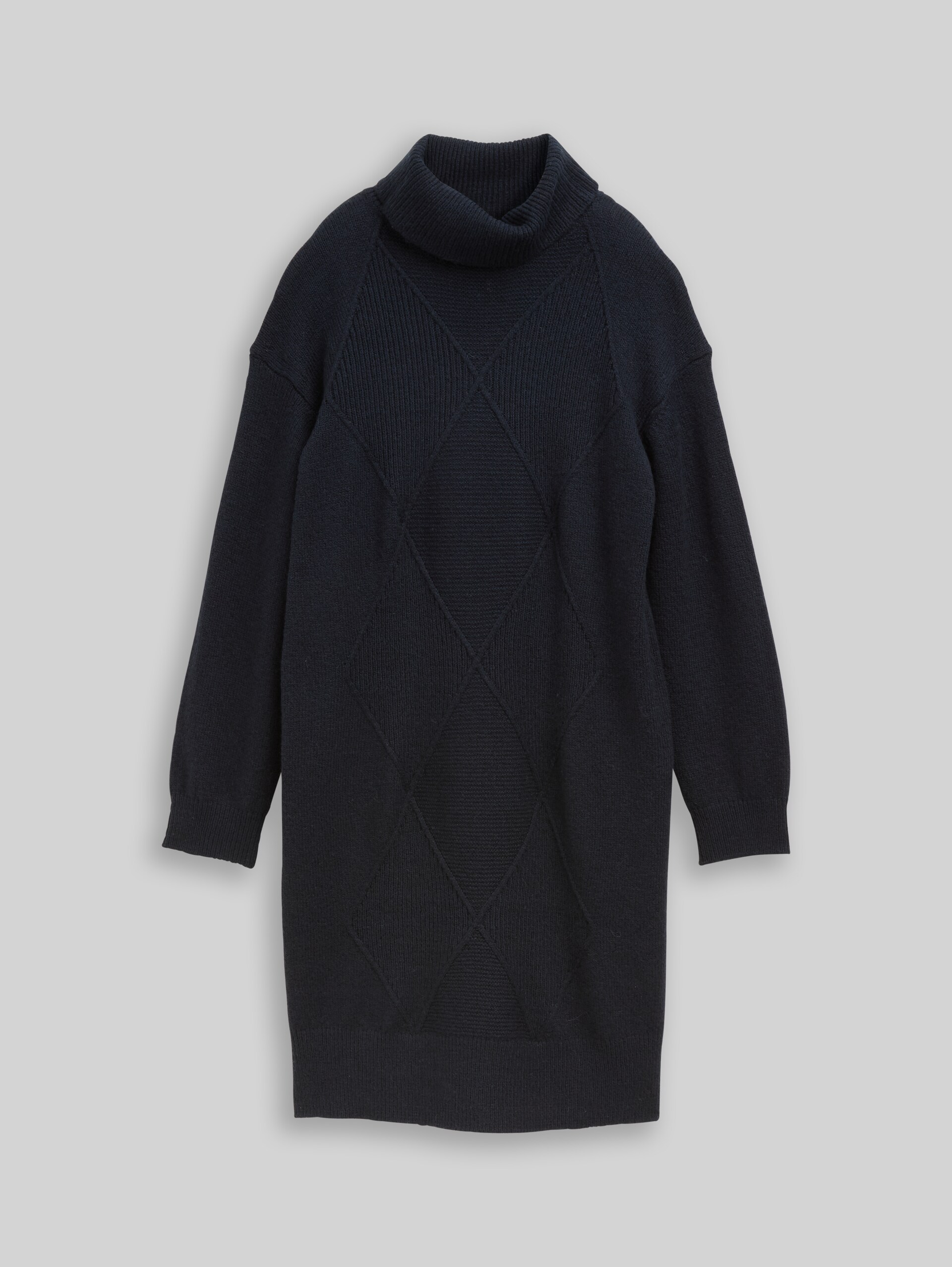 Loose fit knitted dress - sky captain blue - Front product view