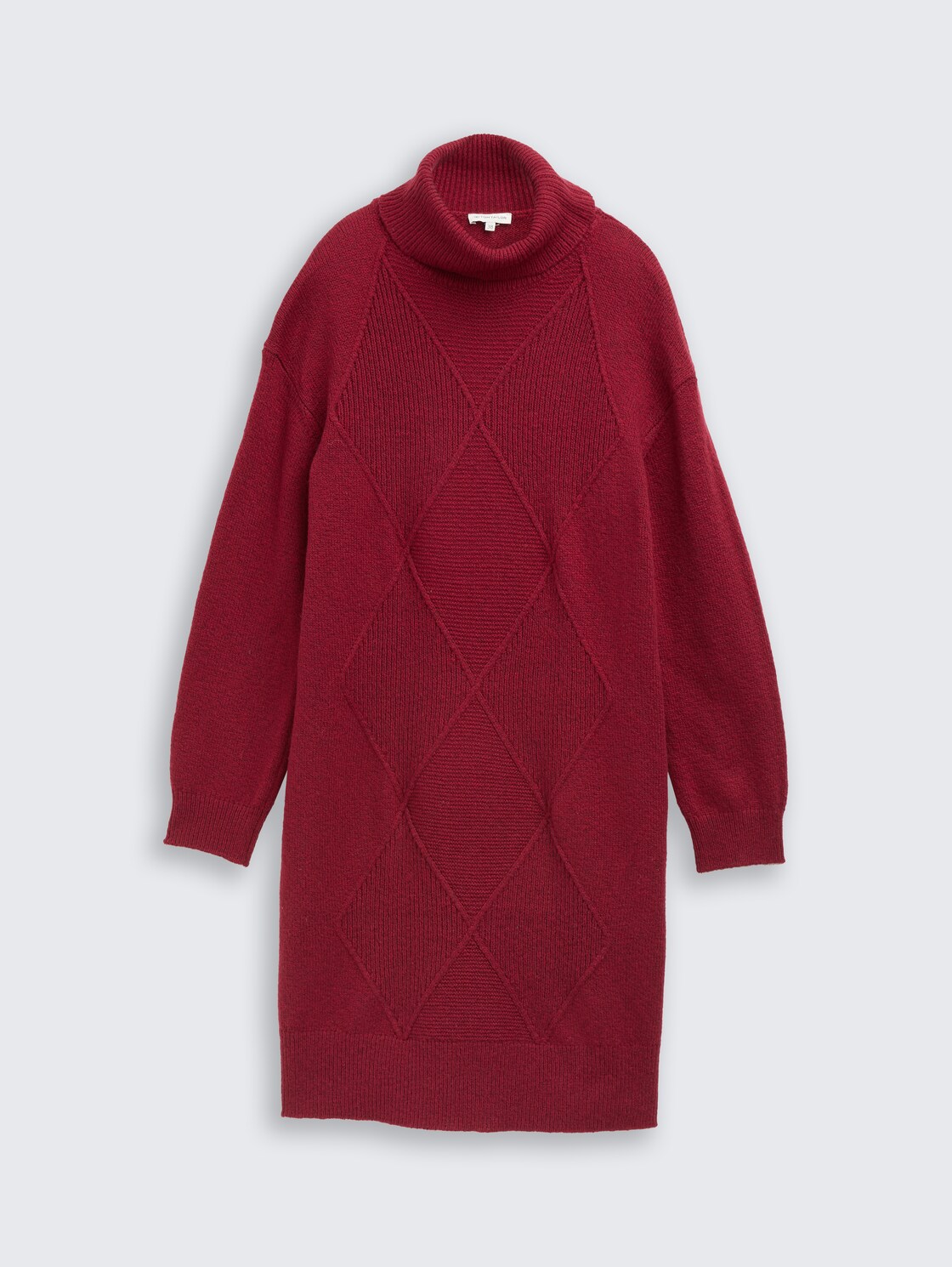 Loose Fit Strickkleid - rumba red melange - Vorder-Produkt-Ansicht