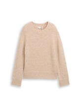 Nicht ausgewählt, Strickpullover mit Wollanteil von , beige