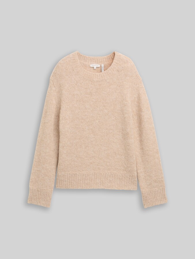 Pull en maille contenant de la laine par Women, sand stone beige melange
