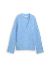 Nicht ausgewählt, Oversize Strickpullover mit Wollanteil von , blau