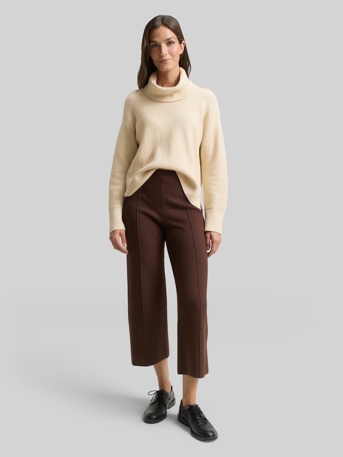 Oversized coltrui door Women, sand stone beige melange