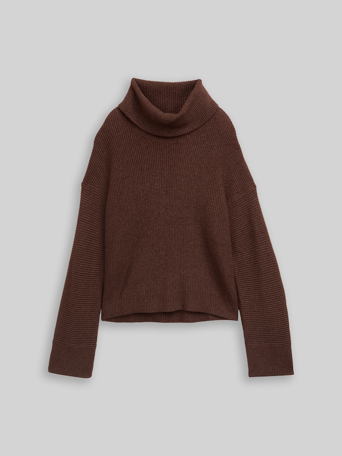Oversized coltrui door Women, dark pecan brown melange
