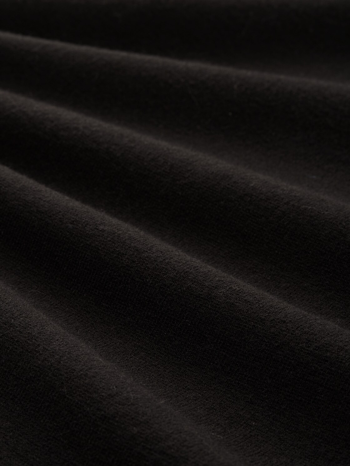 Midi skirt with slit - deep black - Material view