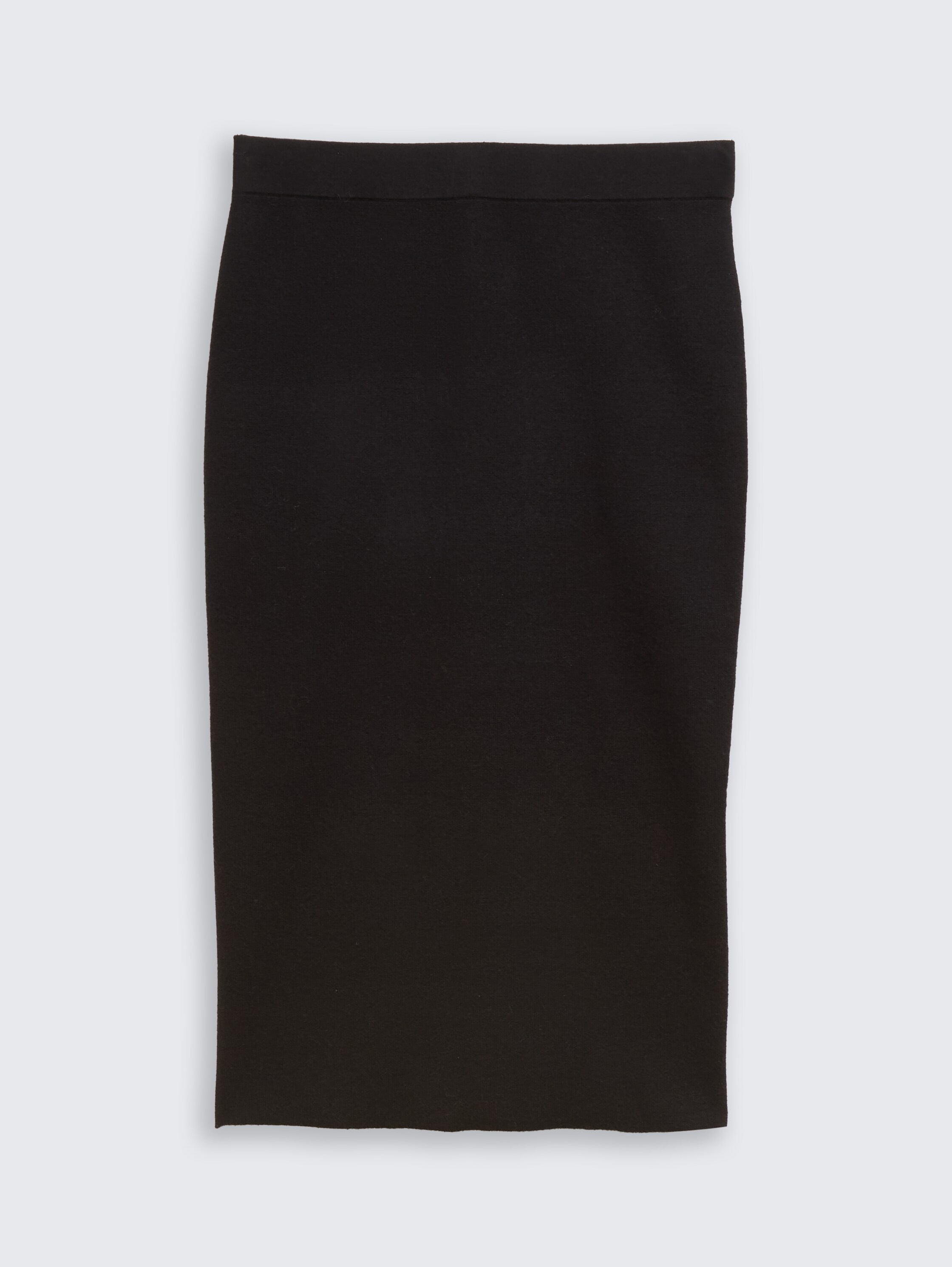 Midi-rok met split - deep_black_1 - 